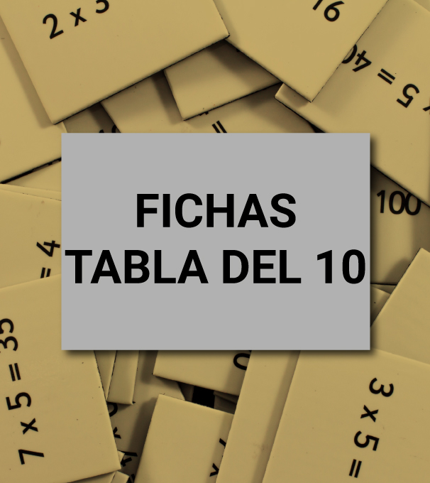 Aprender a multiplicar en León - ficha tabla del 10