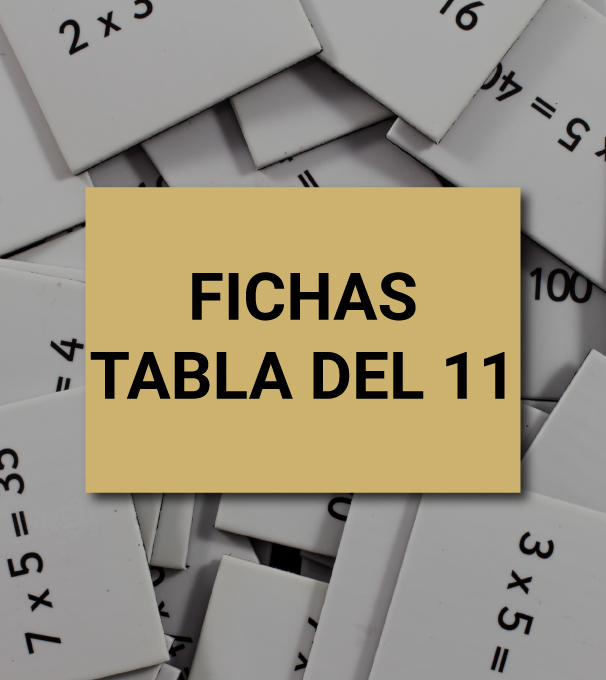 Aprender a multiplicar en León - ficha tabla del 11