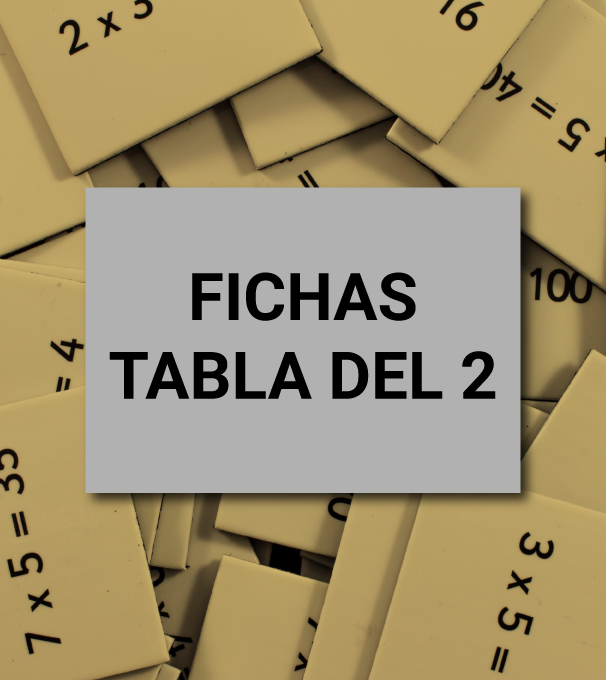 Aprender a multiplicar en León - ficha tabla del 2