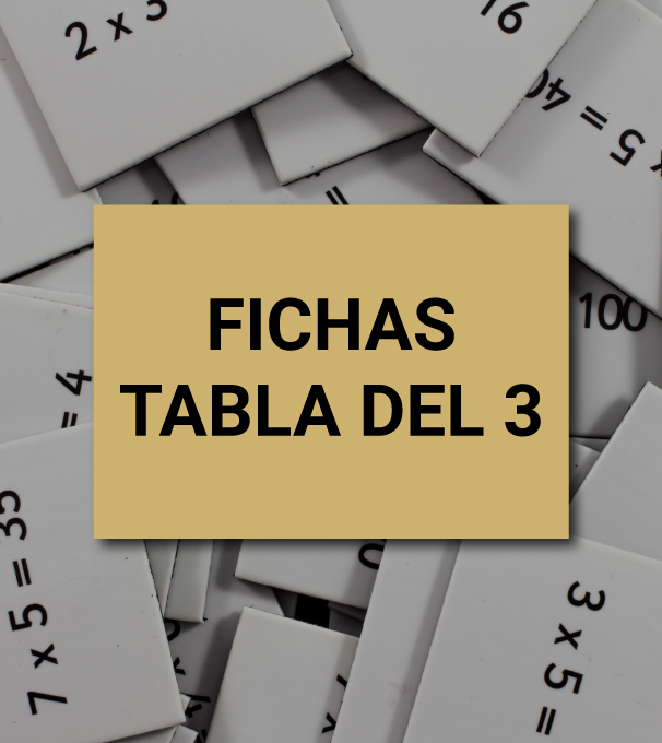 Aprender a multiplicar en León - ficha tabla del 3