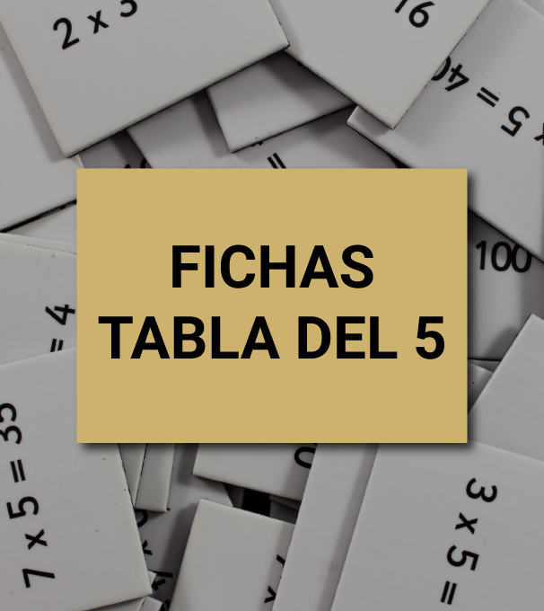 Aprender a multiplicar en León - ficha tabla del 5