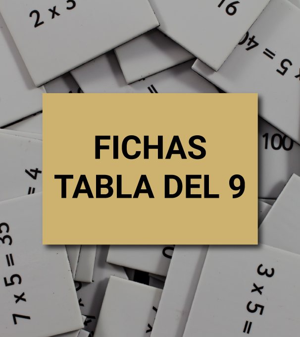 Aprender a multiplicar en León - ficha tabla del 9
